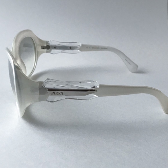Emilio Pucci Pearl White Sunglasses